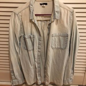 BDG light wash chambray shirt